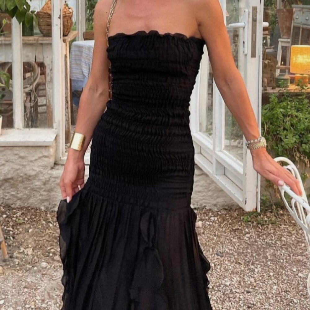 Ruched Strapless dress